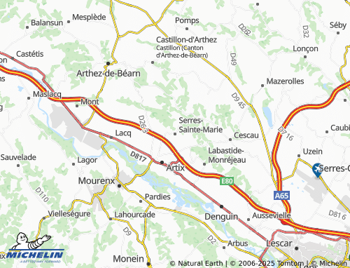MICHELIN Serres-Sainte-Marie map - ViaMichelin