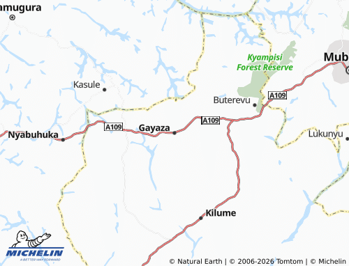 Mappa MICHELIN Gayaza - ViaMichelin