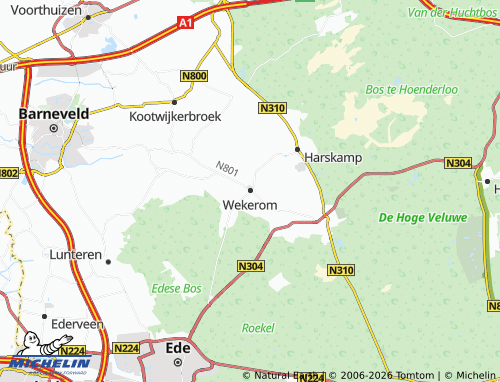 Mappa MICHELIN Wekerom - ViaMichelin