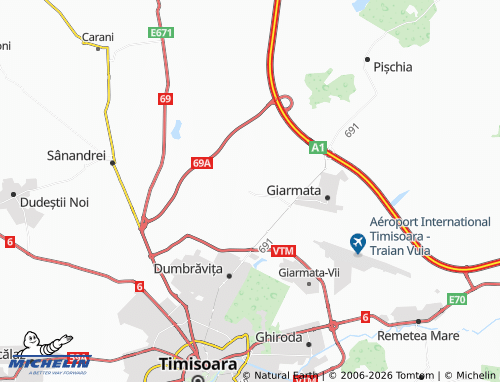 Mappa MICHELIN Cerneteaz - ViaMichelin