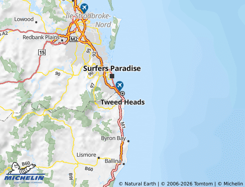 MICHELIN Tweed map - ViaMichelin