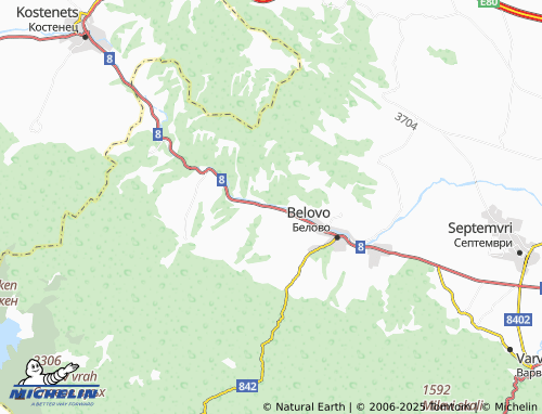 MICHELIN Momina Klisura map - ViaMichelin