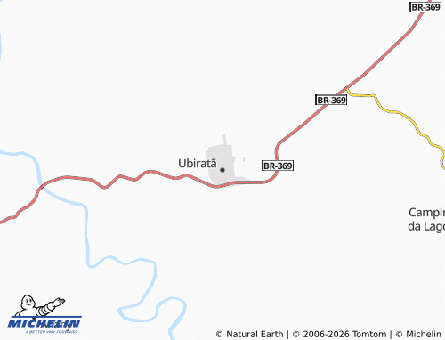 Carte MICHELIN Ubiratã - ViaMichelin