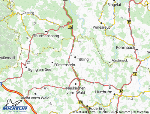 Mappa MICHELIN Tittling - ViaMichelin