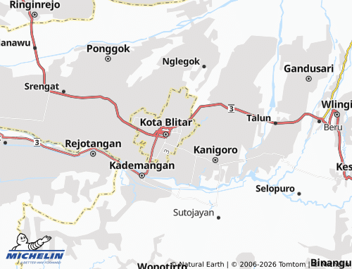 MICHELIN-Landkarte Sanan Wetan - ViaMichelin