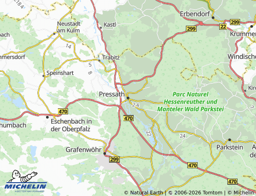 Mapa MICHELIN Pressath - ViaMichelin