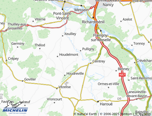 Carte MICHELIN Autrey - ViaMichelin