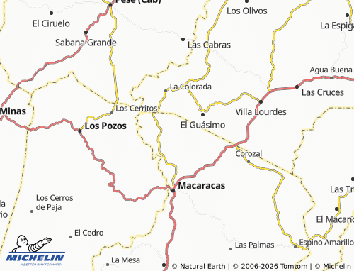 MICHELIN El Cedro map - ViaMichelin