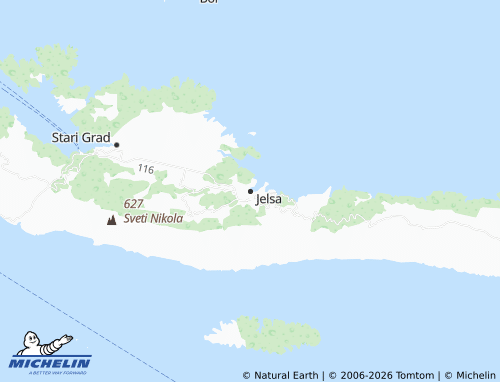 MICHELIN Jelsa map - ViaMichelin