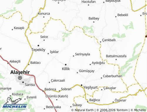 MICHELIN Serinyayla map - ViaMichelin
