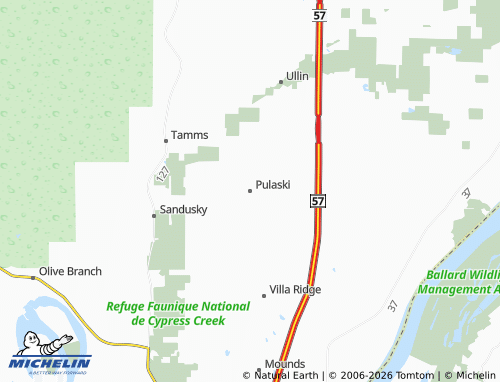 Mapa MICHELIN Pulaski - ViaMichelin