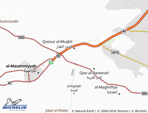 Carte MICHELIN Qasr Feehaq - ViaMichelin