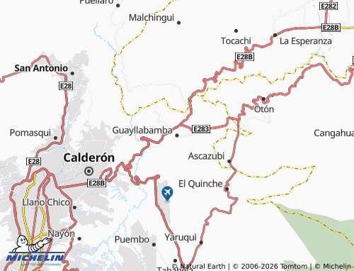 MICHELIN Guayllabamba map - ViaMichelin