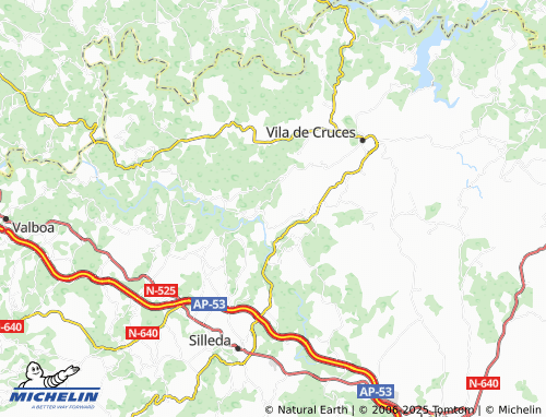 MICHELIN Fontao (Santiago) map - ViaMichelin