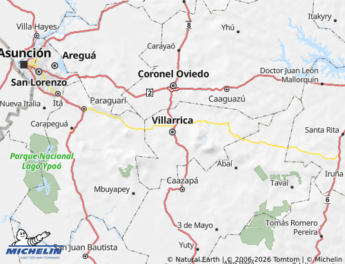 Carte MICHELIN Guairá - ViaMichelin