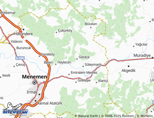 MICHELIN Görece map - ViaMichelin