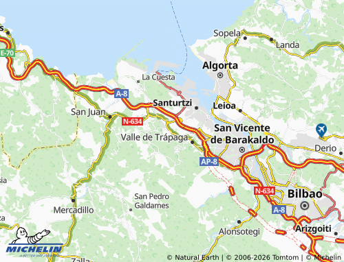 MICHELIN Ortuella map - ViaMichelin