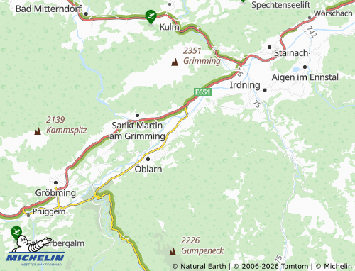MICHELIN Niederöblarn map - ViaMichelin