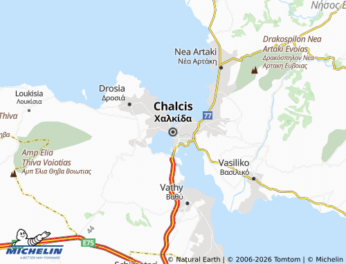 MICHELIN Chalkida map - ViaMichelin