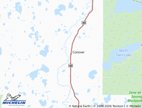 Mappa MICHELIN Conover - ViaMichelin