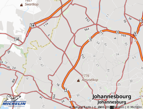 MICHELIN Boskruin Extension 48 map - ViaMichelin
