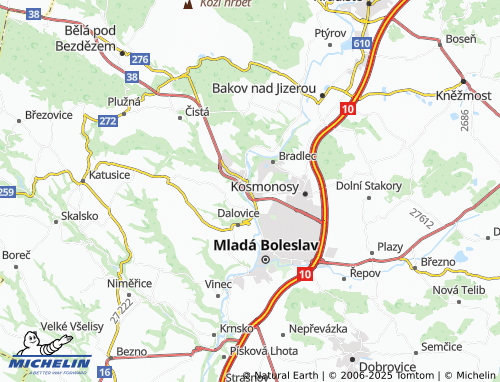 Mapa MICHELIN Debř - ViaMichelin