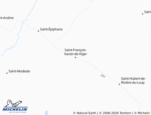 Carte MICHELIN Saint-François-Xavier-de-Viger - ViaMichelin