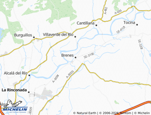 MICHELIN-Landkarte Brenes - ViaMichelin