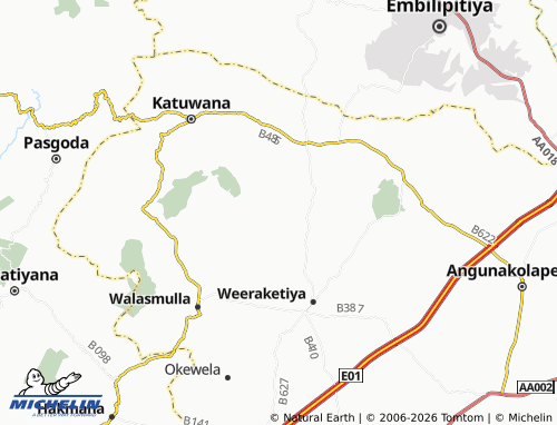 Mapa MICHELIN Malhewage Ayna - ViaMichelin