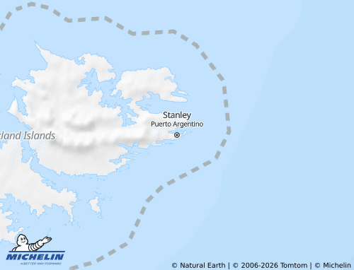 MICHELIN Falkland Islands map - ViaMichelin