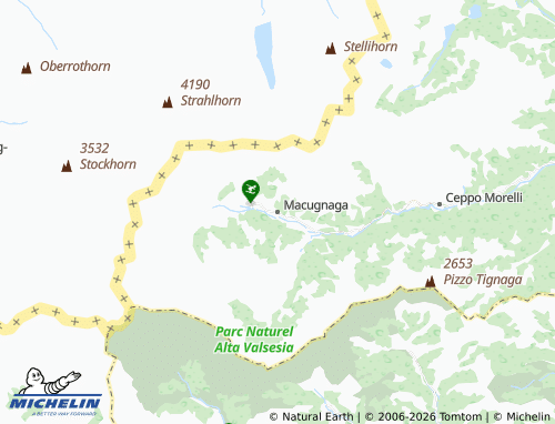 Mapa MICHELIN Macugnaga - ViaMichelin