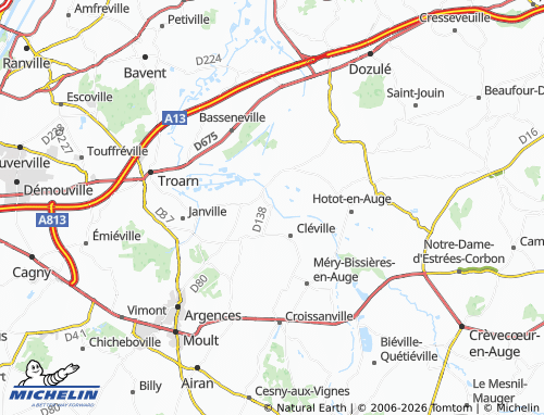 MICHELIN Hernetot map - ViaMichelin