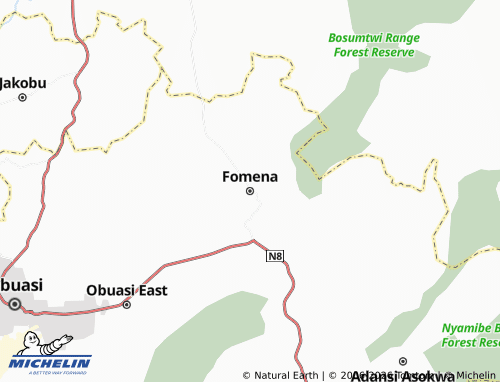 Mapa MICHELIN Fomena - ViaMichelin