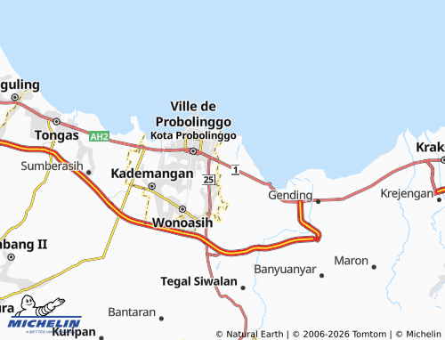 MICHELIN Kalirejo map - ViaMichelin