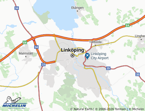 MICHELIN Linkoping map - ViaMichelin