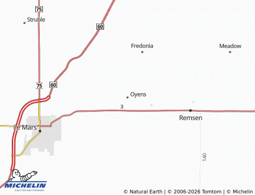 Carte MICHELIN Oyens - ViaMichelin