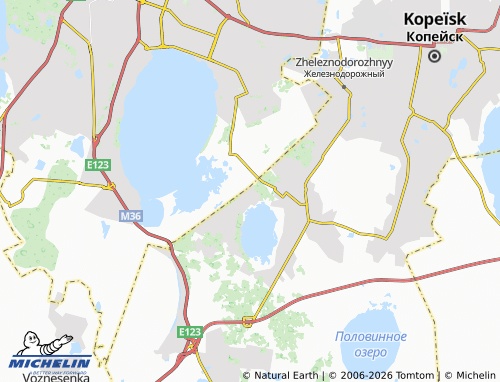 MICHELIN-Landkarte Berezka-1 SNT - ViaMichelin