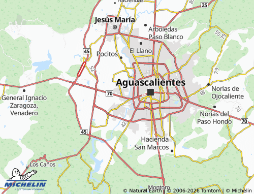 MICHELIN Alberia map - ViaMichelin