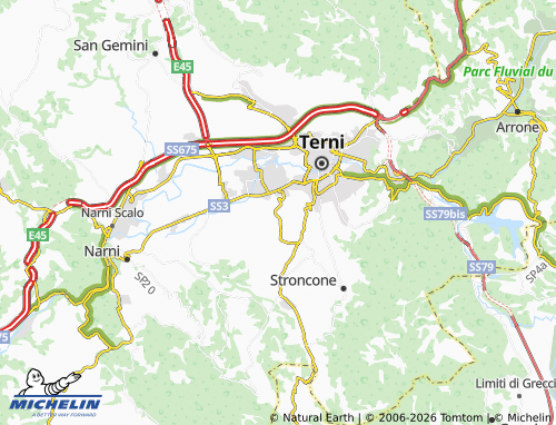 MICHELIN-Landkarte Collescipoli - ViaMichelin