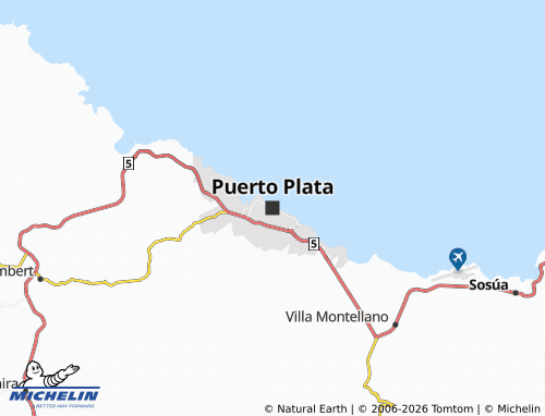 MICHELIN Puerto Plata map - ViaMichelin