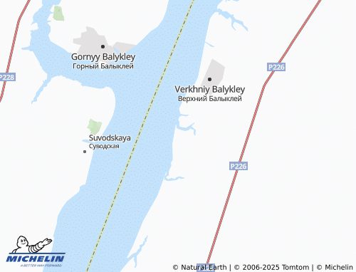 MICHELIN Nizhniy Balykley map - ViaMichelin