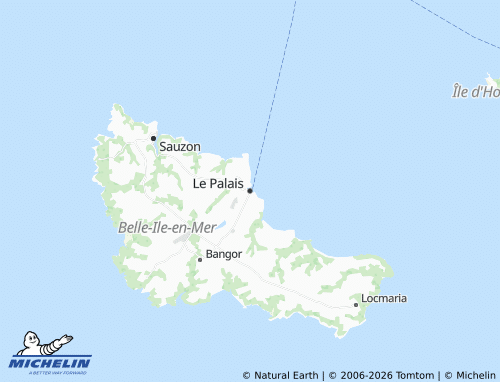 Mappa MICHELIN Le Palais - ViaMichelin