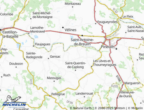 MICHELIN-Landkarte Saint-Avit-de-Soulège - ViaMichelin