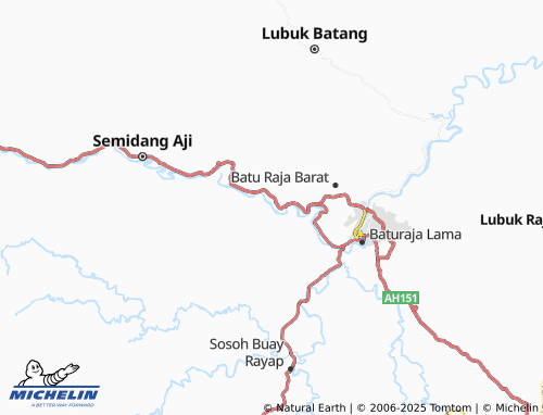MICHELIN Karang Endah map - ViaMichelin