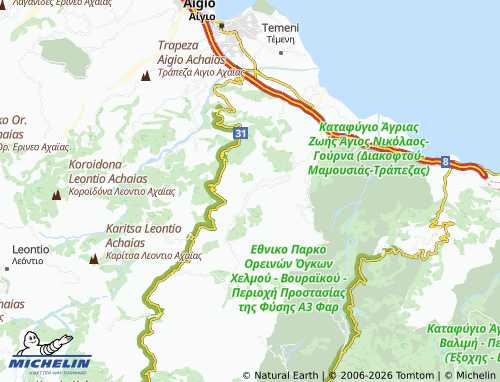 Carte MICHELIN Boufoyskia - ViaMichelin