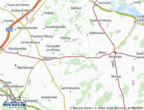 Kaart MICHELIN Wiry-au-Mont - ViaMichelin