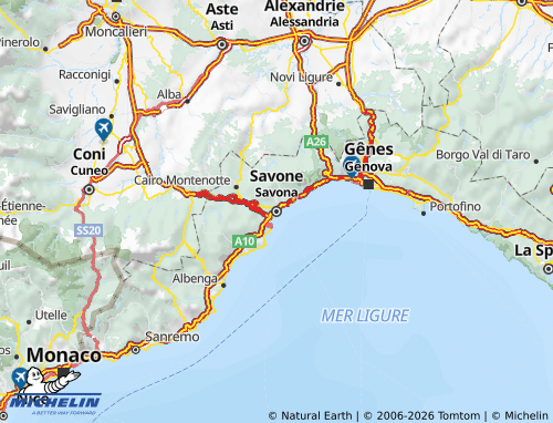 MICHELIN Savona map - ViaMichelin