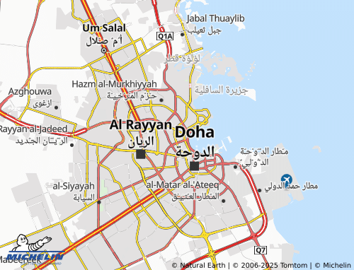 Kaart MICHELIN Wadi al-Sayl 10 - ViaMichelin