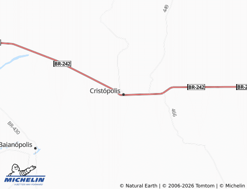 MICHELIN Cristópolis map - ViaMichelin
