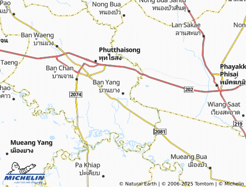 MICHELIN Ban Yang map - ViaMichelin